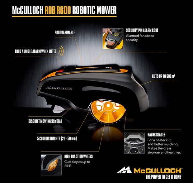Características McCulloch ROB 600
